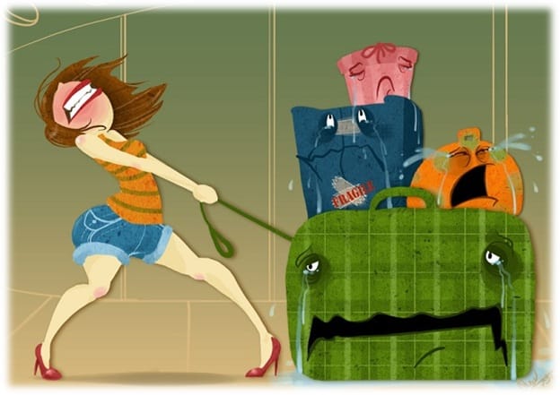 Đồ dùng cá nhân không nên đem đi quá nhiều