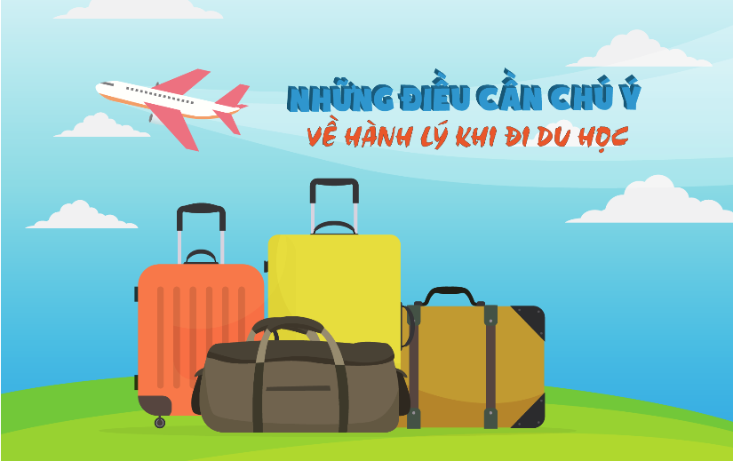Cần lưu ý về hành lí khi đi du học