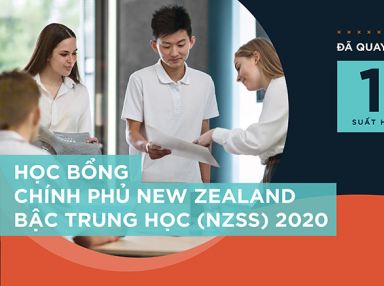 Học bổng chính phủ New Zealand bậc trung học (NZSS) đợt 2 năm 2020