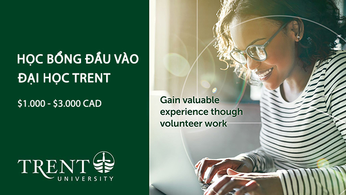 Học bổng đầu vào của Đại học Trent, Canada năm 2021