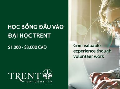 Học bổng đầu vào của Đại học Trent, Canada năm 2021