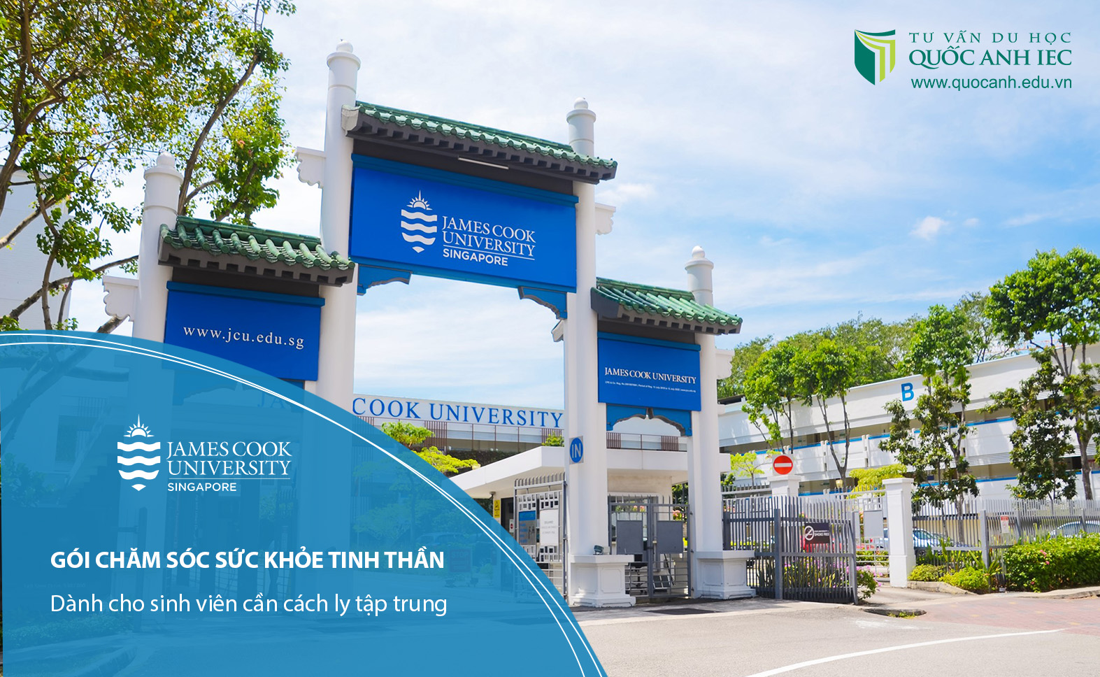 Gói chăm sóc sức khỏe tinh thần từ ĐH James Cook Singapore cho SV cần cách ly tập trung