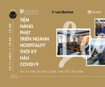 Live Webinar "Tiềm năng phát triển ngành Hospitality thời kỳ hậu COVID-19"