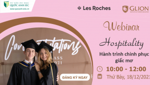 Live Webinar "Hospitality - Hành trình chinh phục giấc mơ"