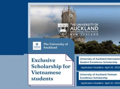 Học bổng học phí trị giá $10,000 từ Đại học Auckland