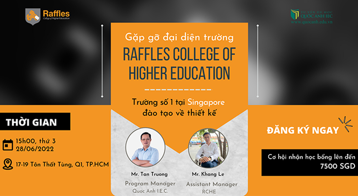 Gặp gỡ Đại diện trường Raffles College of Higher Education, Singapore