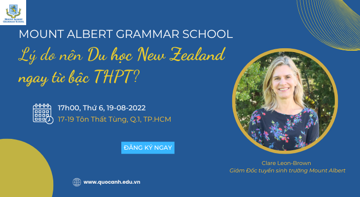Hội thảo Du học New Zealand trường Mount Albert Grammar School