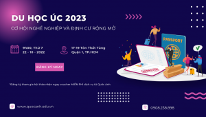 Hội thảo du học Úc 2023 - Cơ hội nghề nghiệp và định cư rộng mở