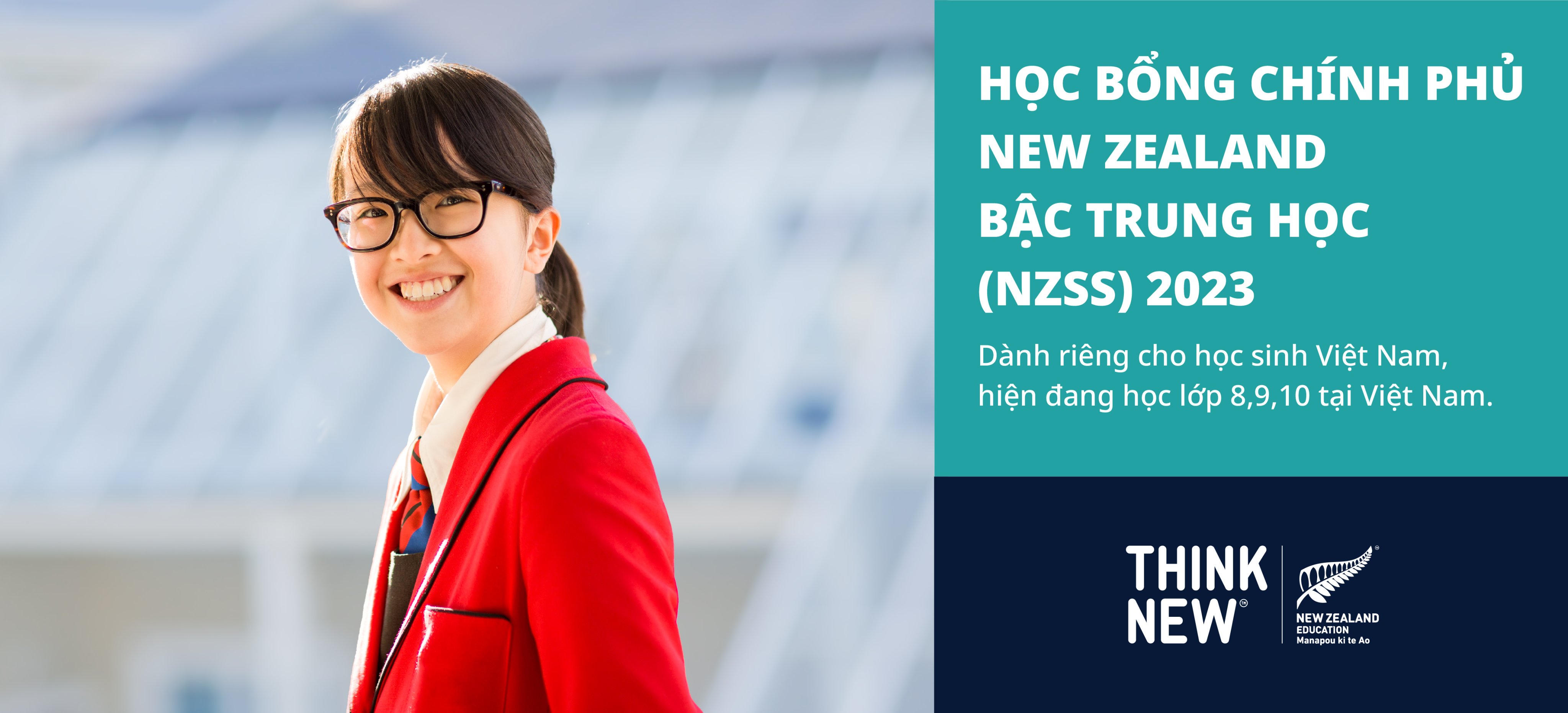 Học bổng chính phủ New Zealand 50% dành cho học sinh Trung học