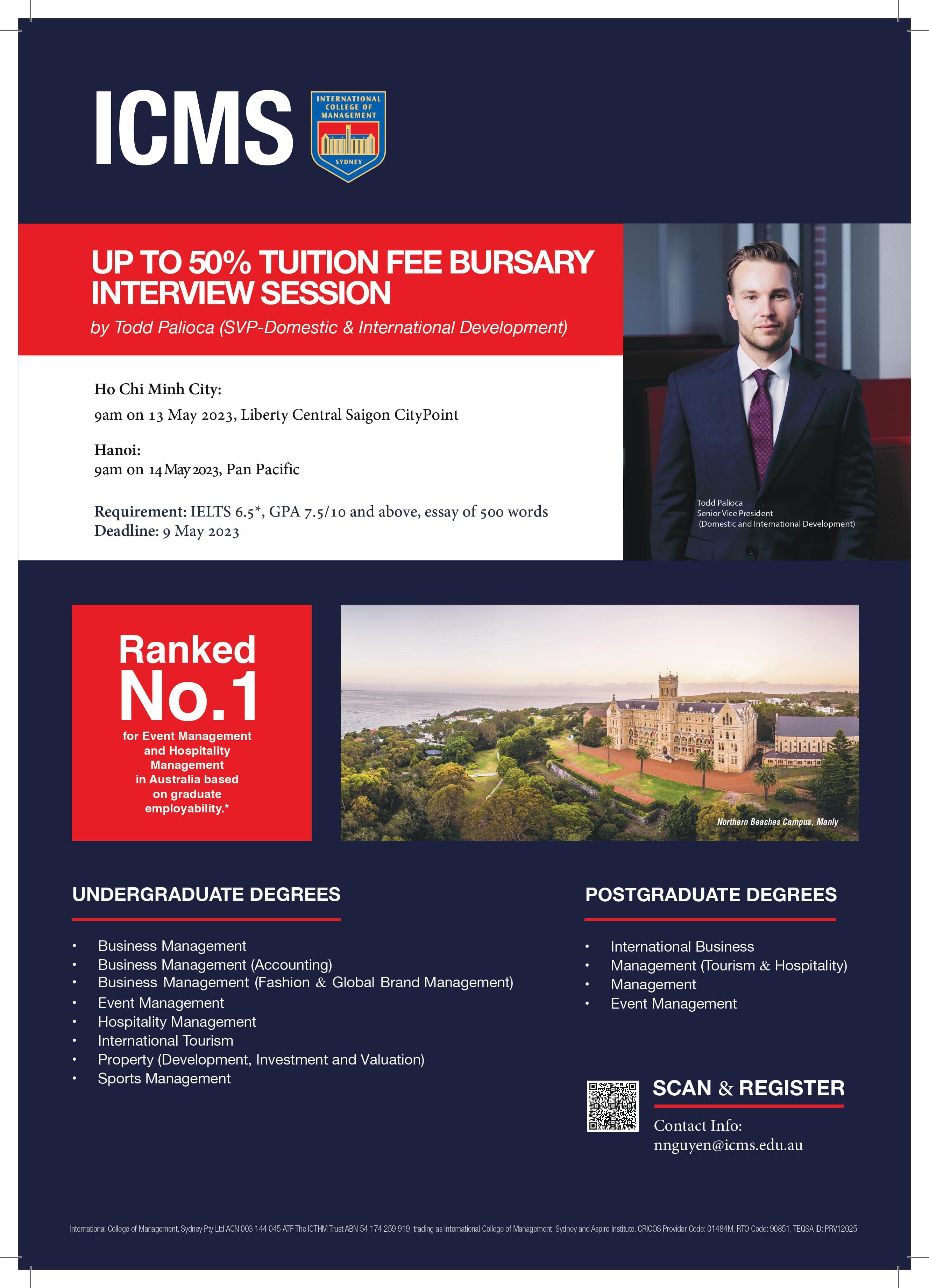 Phỏng vấn học bổng Úc ICMS