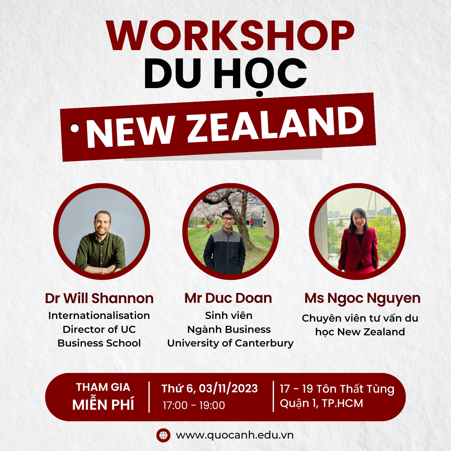 Khách mời hội thảo du học New Zealand