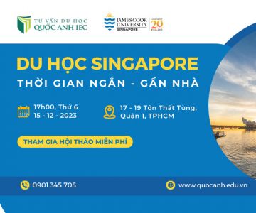 HỘI THẢO DU HỌC SINGAPORE: CẬP NHẬT XU THẾ NGÀNH NGHỀ MỚI CÙNG JAMES COOK UNIVERSITY