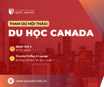 HỘI THẢO: CHINH PHỤC TẤM VÉ DU HỌC CÙNG HỌC BỔNG HẤP DẪN - CHI PHÍ HỢP LÝ