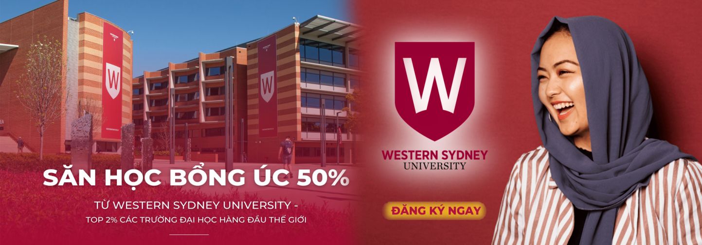 CƠ HỘI NHẬN HỌC BỔNG ÚC 50% TẠI ĐẠI HỌC WESTERN SYDNEY (WSU) CHO SINH VIÊN QUỐC TẾ NĂM 2025