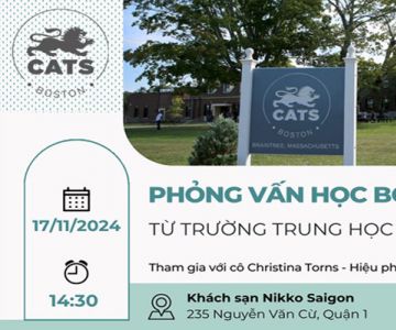 PHỎNG VẤN HỌC BỔNG MERIT 50% CÙNG CATS BOSTON