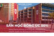 CƠ HỘI NHẬN HỌC BỔNG ÚC 50% TẠI ĐẠI HỌC WESTERN SYDNEY (WSU) CHO SINH VIÊN QUỐC TẾ NĂM 2025