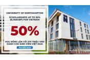Cơ hội du học Anh tại University of Northampton với học bổng lên đến 50% 