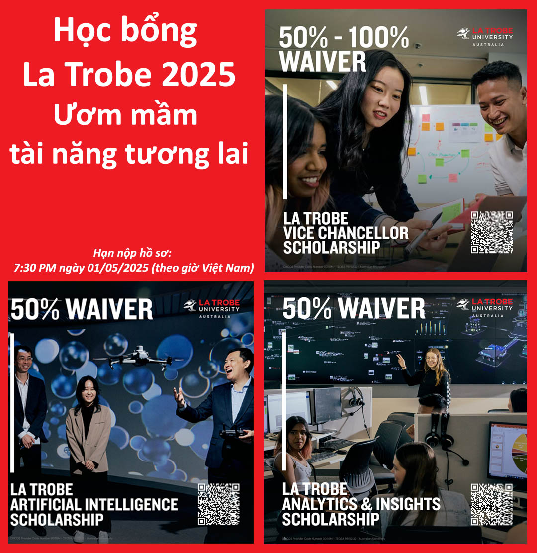 Công bố học bổng La Trobe 2025 - Ươm mầm tài năng tương lai
