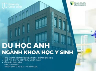  Mở cánh cửa sự nghiệp KHOA HỌC Y SINH tại Anh Quốc 233 Triệu VND/năm
