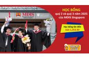 Cập nhật thông tin học bổng quý 2 và 3 năm 2025 của MDIS Singapore 