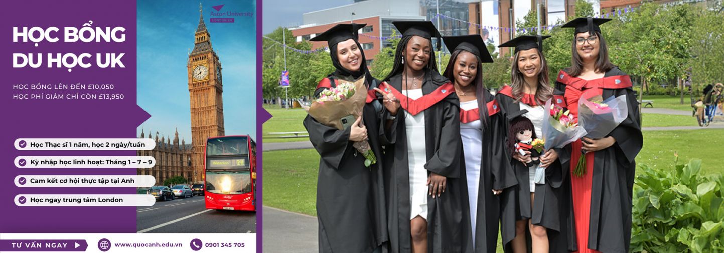 HỌC BỔNG DU HỌC ANH LÊN ĐẾN £10,050 TẠI ASTON UNIVERSITY - LONDON CAMPUS