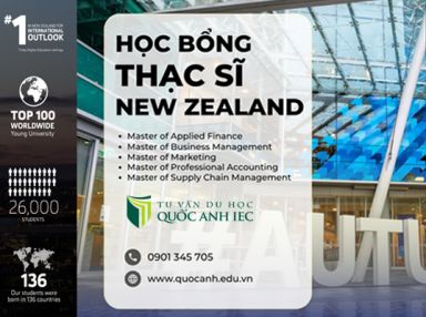 HỌC BỔNG THẠC SĨ TẠI AUCKLAND UNIVERSITY OF TECHNOLOGY (AUT) - New Zealand 