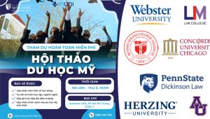 HỘI THẢO DU HỌC MỸ 2025 - KHÁM PHÁ CƠ HỘI VỚI 7 TRƯỜNG ĐẠI HỌC DANH TIẾNG