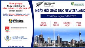 THAM GIA NGÀY HỘI GIÁO DỤC NEW ZEALAND - GẶP GỠ DU HỌC QUỐC ANH I.E.C NGAY