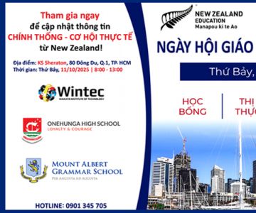 THAM GIA NGÀY HỘI GIÁO DỤC NEW ZEALAND - GẶP GỠ DU HỌC QUỐC ANH I.E.C NGAY