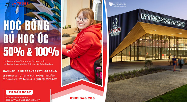 La Trobe Vice Chancellor Scholarship - Học bổng 50% & 100% học phí cho sinh viên quốc tế