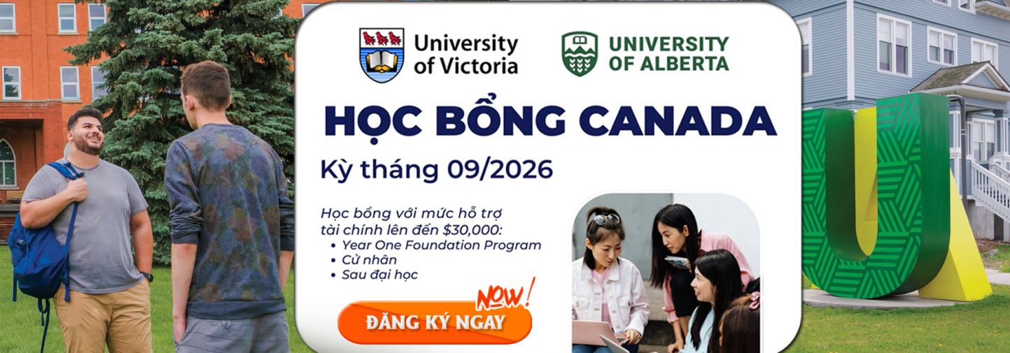 Học Bổng Du học Canada cho kỳ mùa Thu 2026 
