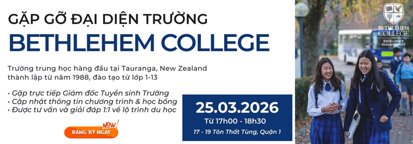 Gặp gỡ giám đốc tuyển sinh trường Bethlehem College - New Zealand 
