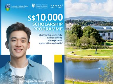 Học bổng Singapore GD10,900 nhận bằng University College Dublin (UCD), IRELAND – Kaplan Singapore