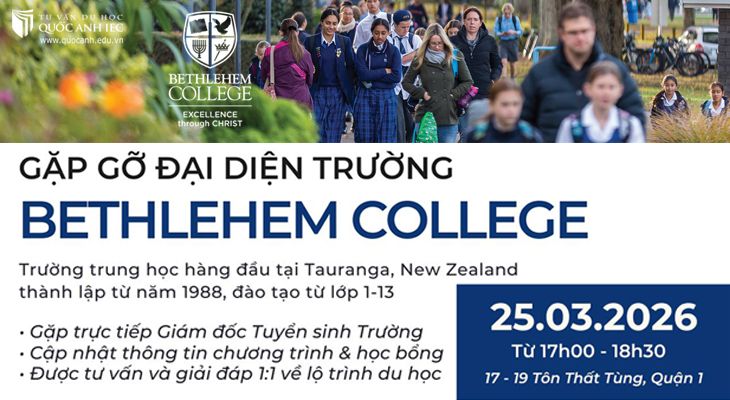 Gặp gỡ giám đốc tuyển sinh trường Bethlehem College - New Zealand 