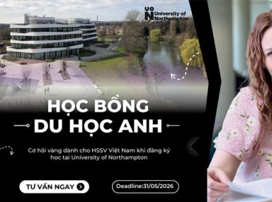 Học bổng du học Anh 2026 đến từ University of Northampton 