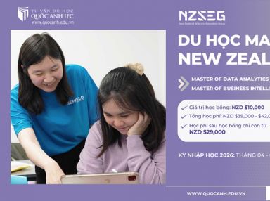 Học Bổng NZD $10,000 - 02 Chương Trình Thạc Sĩ Hot 2026 tại NZSEG