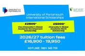 Học Bổng Anh hấp dẫn từ University of Portsmouth 