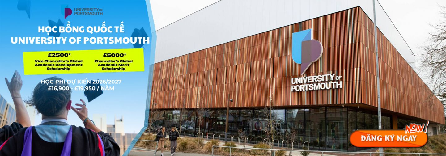 Học Bổng Anh hấp dẫn từ University of Portsmouth 