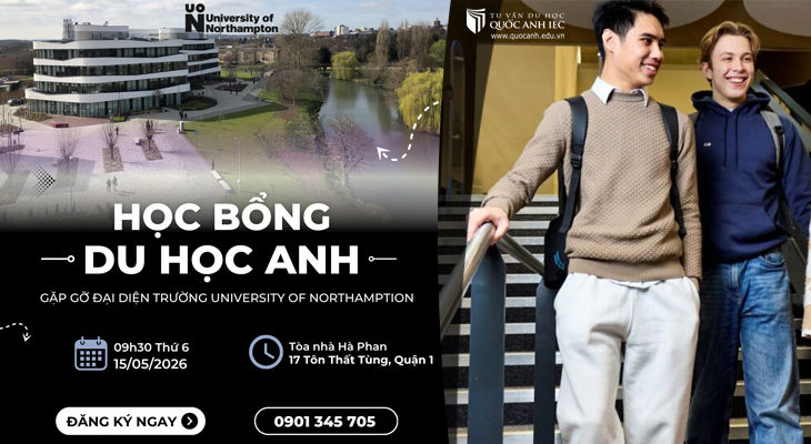 Gặp đại diện University of Northampton - Cập nhật học bổng du học Anh 2026