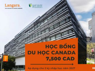 Học Bổng 7,500 CAD từ Langara College cho kỳ nhập học 2027 