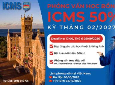 Phỏng vấn học bổng úc từ ICMS - Giảm đến 50% học phí 