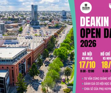 Deakin University Open Day 2026 - Gặp gỡ đại diện đại học Deakin - Úc tại Việt Nam 