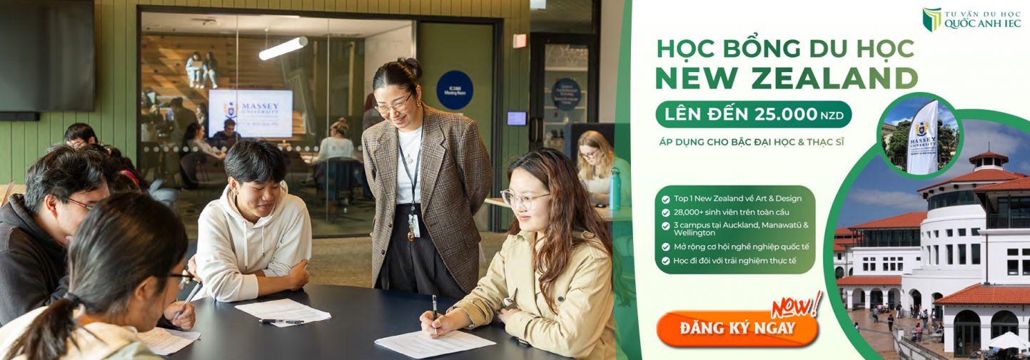 CƠ HỘI NHẬN HỌC BỔNG NEW ZEALAND UP TO NZD 25,000 TỪ MASSEY UNIVERSITY 2027