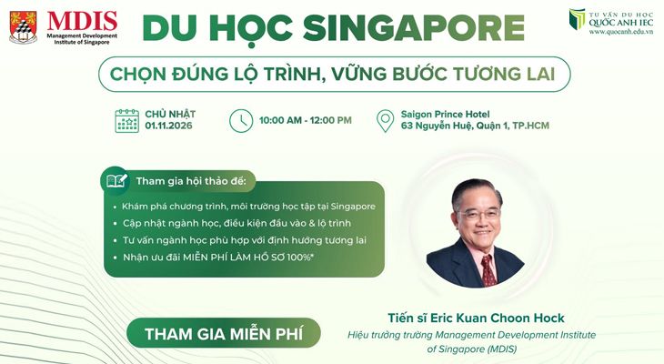 Hội thảo du học Singapore: Chọn đúng lộ trình, vững bước tương lai